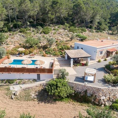 סאנט מיגל דה באלאנסט Casa Can Lluc Con Piscina, Jardin Y Vista Al Campo מראה חיצוני תמונה