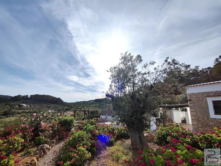 סאנט מיגל דה באלאנסט Casa Can Lluc Con Piscina, Jardin Y Vista Al Campo מראה חיצוני תמונה
