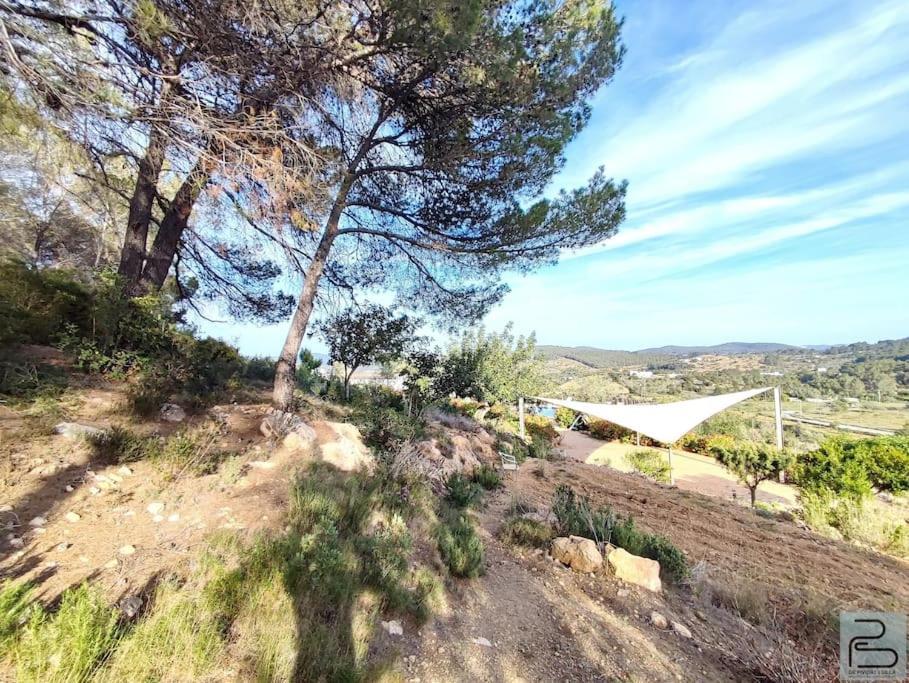סאנט מיגל דה באלאנסט Casa Can Lluc Con Piscina, Jardin Y Vista Al Campo מראה חיצוני תמונה