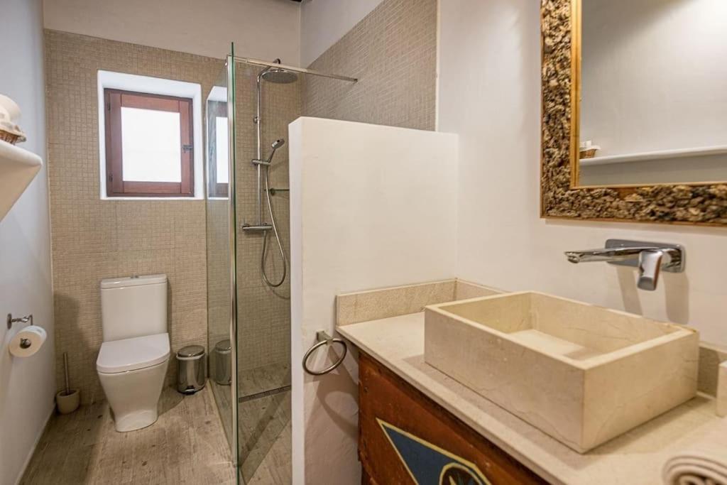 סאנט מיגל דה באלאנסט Casa Can Lluc Con Piscina, Jardin Y Vista Al Campo מראה חיצוני תמונה