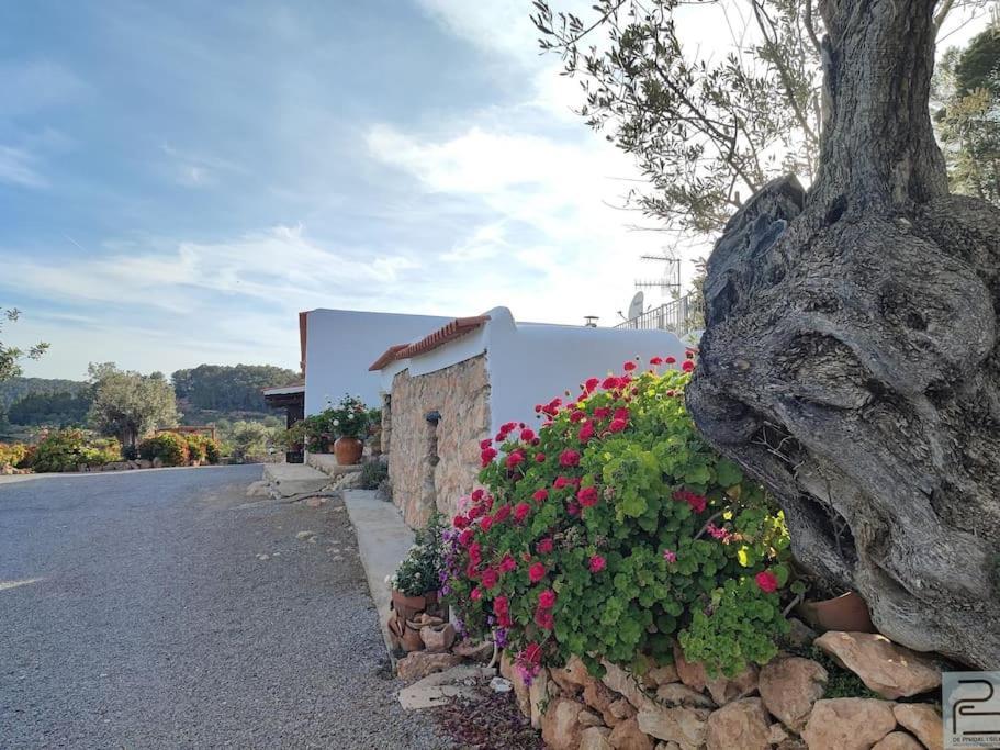 סאנט מיגל דה באלאנסט Casa Can Lluc Con Piscina, Jardin Y Vista Al Campo מראה חיצוני תמונה