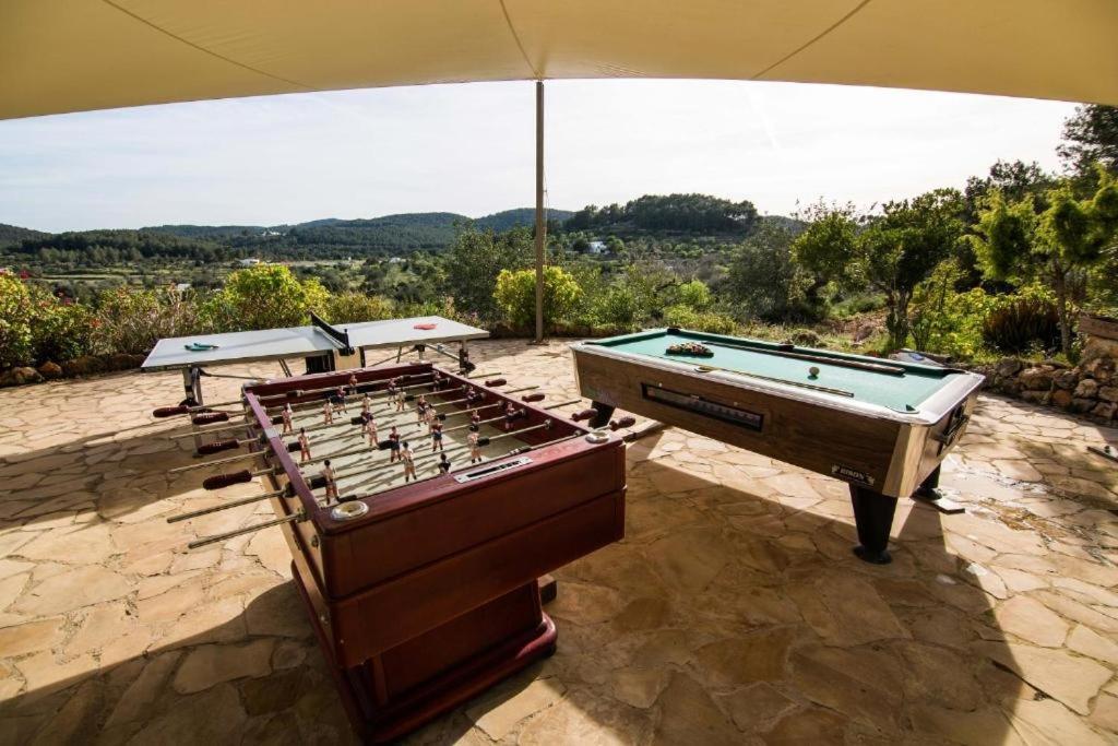 סאנט מיגל דה באלאנסט Casa Can Lluc Con Piscina, Jardin Y Vista Al Campo מראה חיצוני תמונה